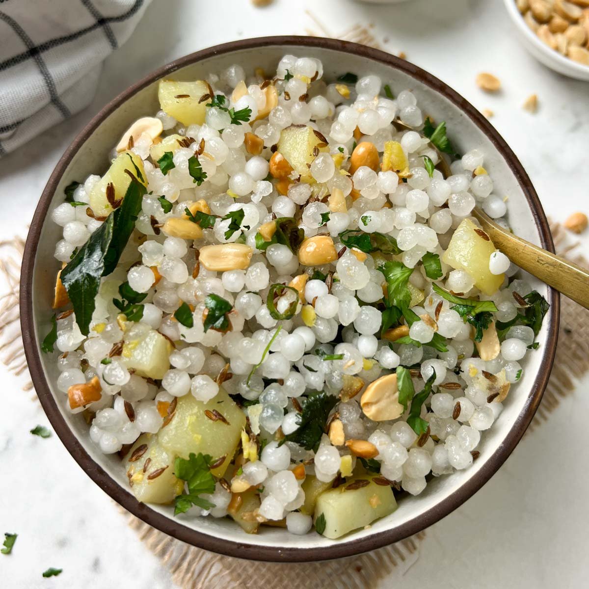 Home Style sabudana-khichdi